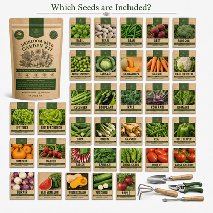 Halveena's Heirloom Seed Kit (35 Pack)